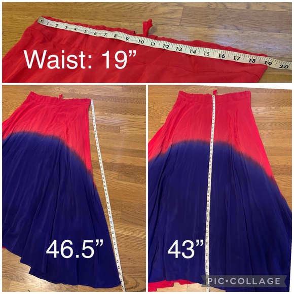 100% silk Ombré 5 pc outfit one size - Picture 12 of 14